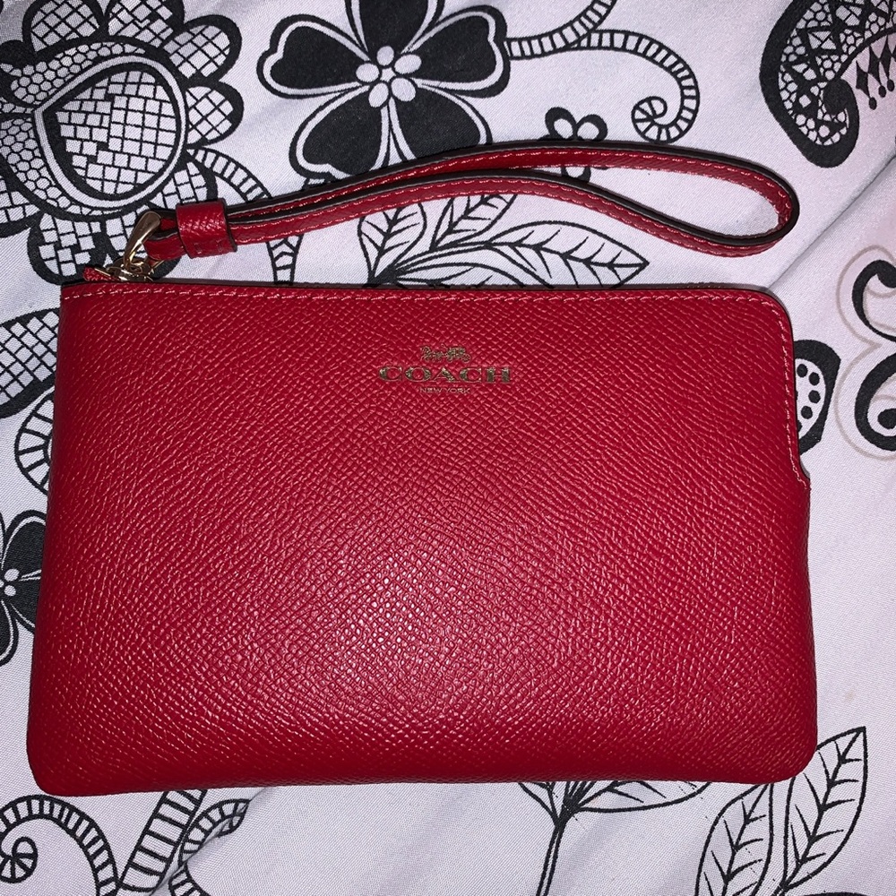 Coach Red Wristlet